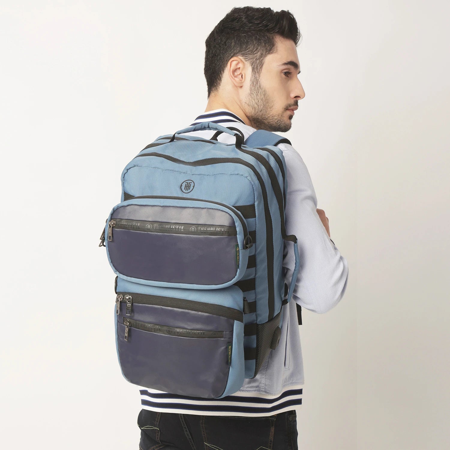 Alpha 3 In 1 Travel Backpack |  Detachable Sling Bag | Travel Bag | Blue