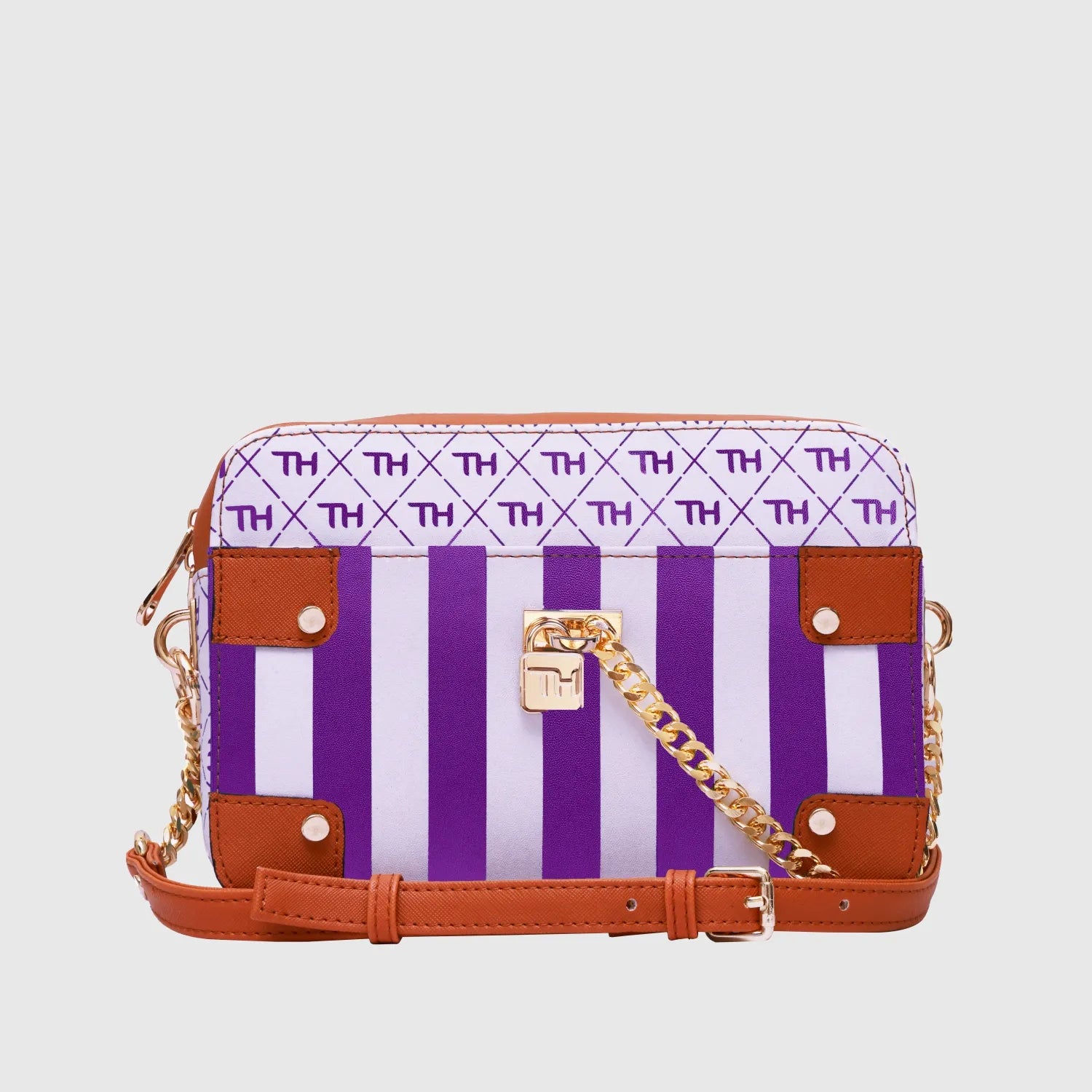 Athens Party Sling Bag for Women | Crossbody Bag | Stripe Print Design | Blue-White