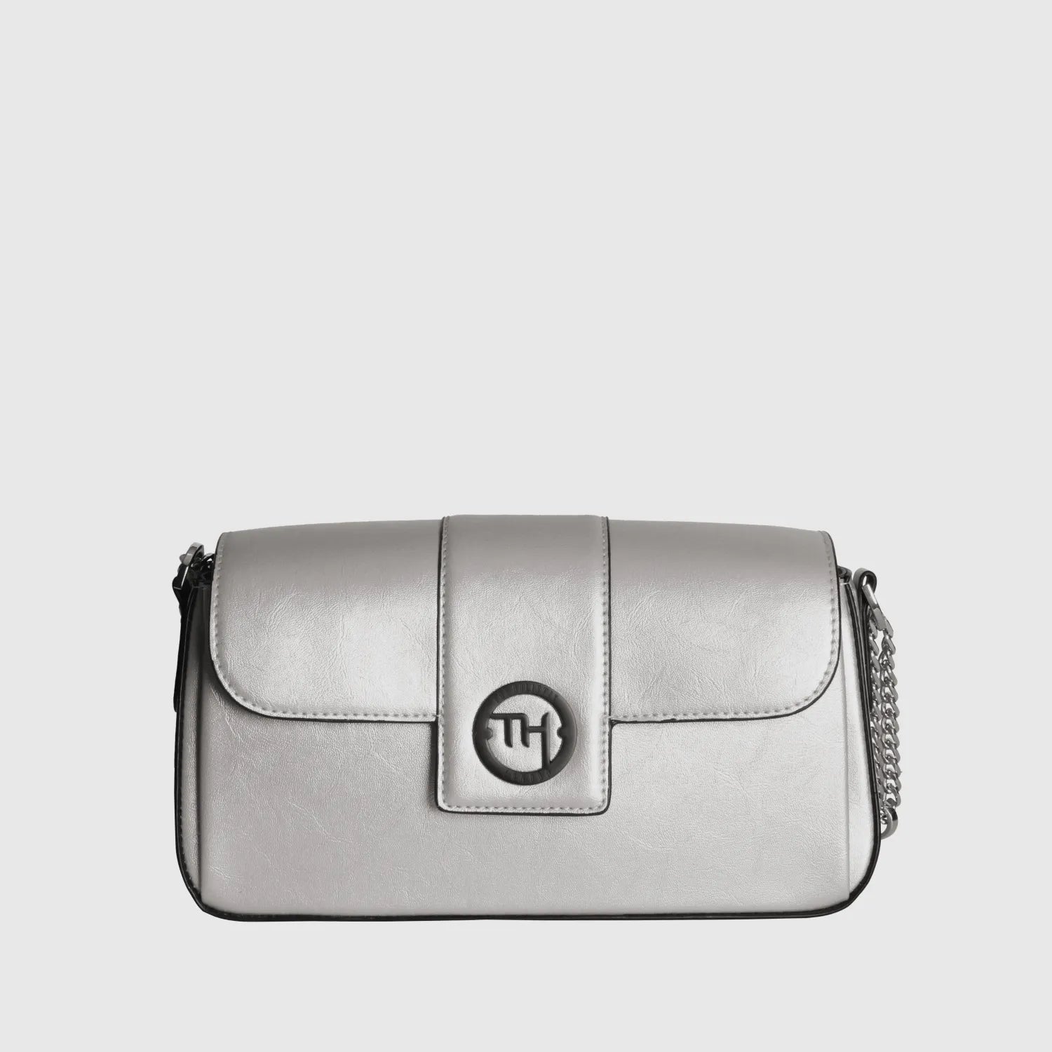 Bella Silver-Grey Shoulder Bag for Women | Sling Bag | Evening Bag
