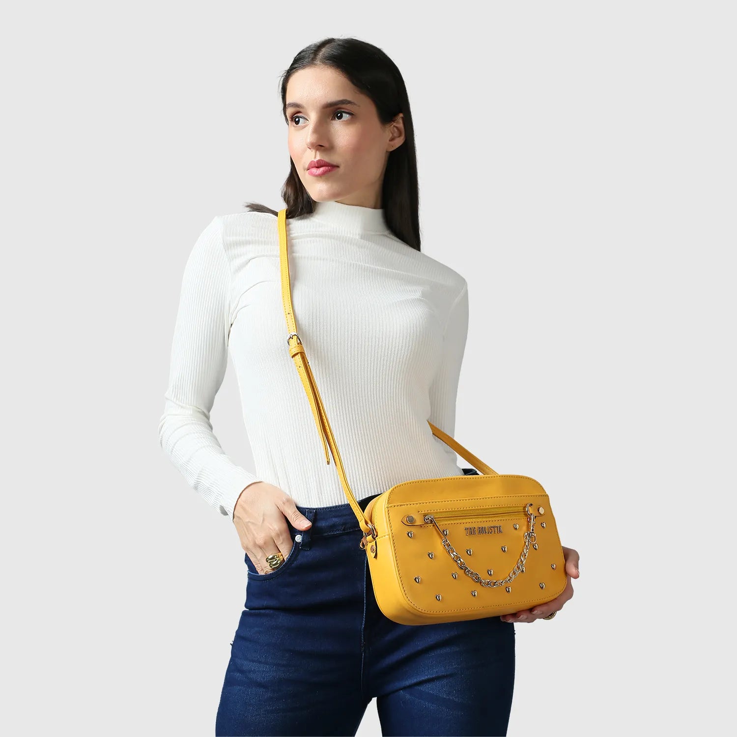 Bonita Party Sling Bag for Women | Crossbody Bag | Yellow | Pink