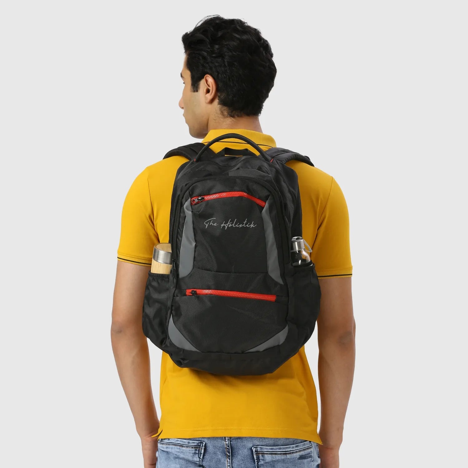 Breeze Stylish Backpack | Laptop Compartment | Rain Cover | Quick Access Pockets