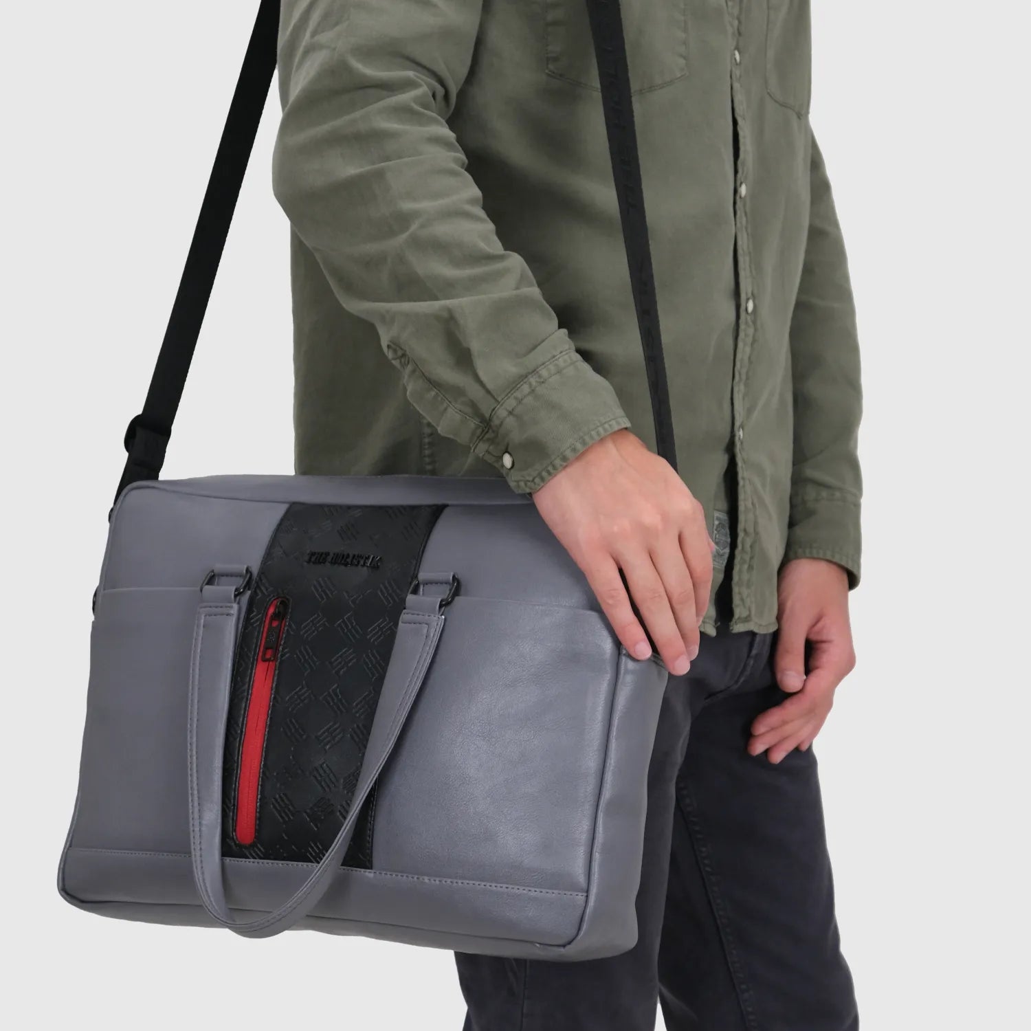 Clever Macbook Laptop Bag | Office Bag | Briefcase Bag | Messenger Bag | Grey