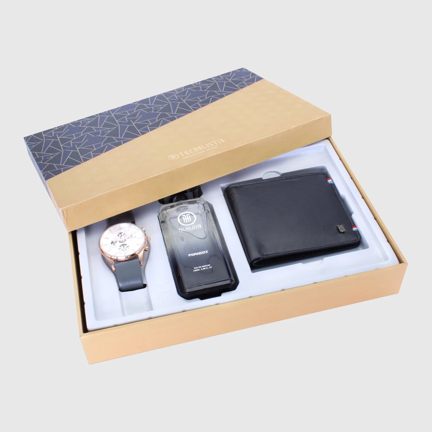 Code III Men’s Watch Parfum Wallet Combo