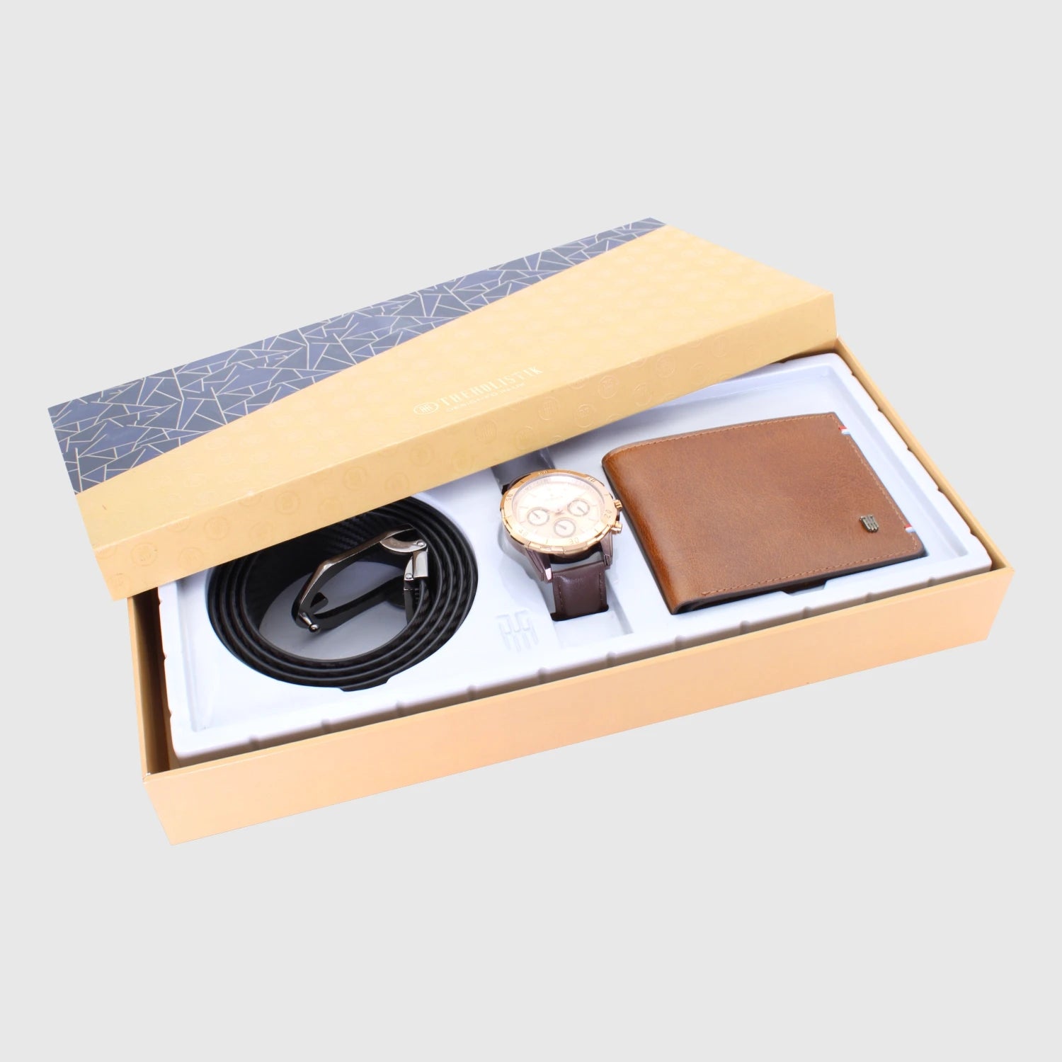 Elegance II Men’s Belt Watch Wallet Combo