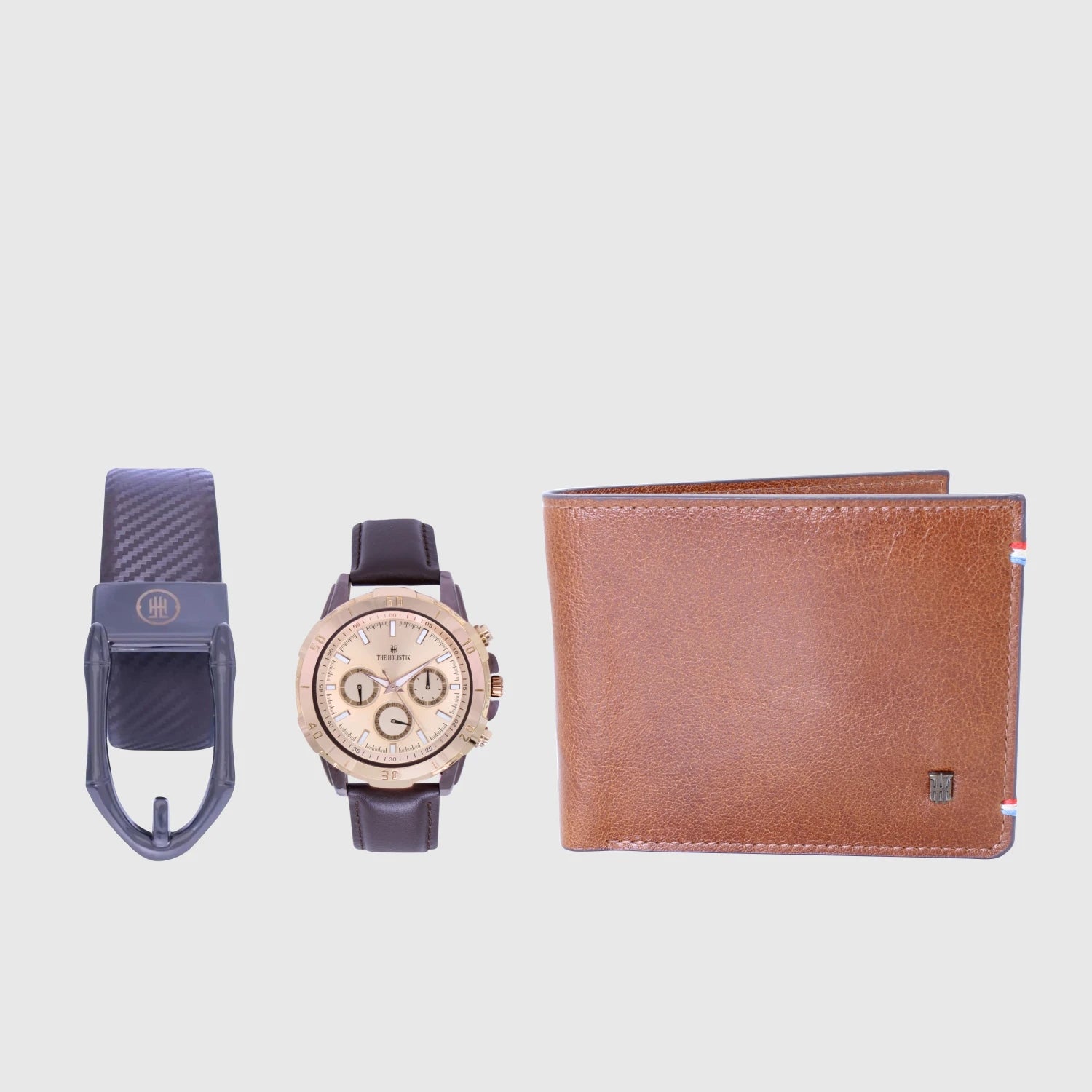 Elegance II Men’s Belt Watch Wallet Combo