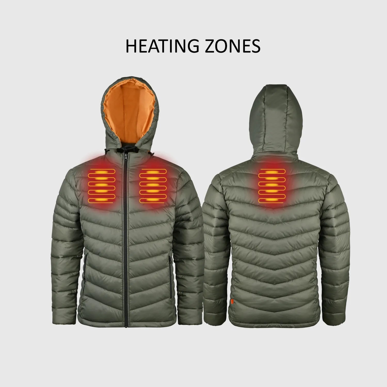 Equator USB Heated Jacket | Flexible Thermal Heating | Winter Hooded Jacket