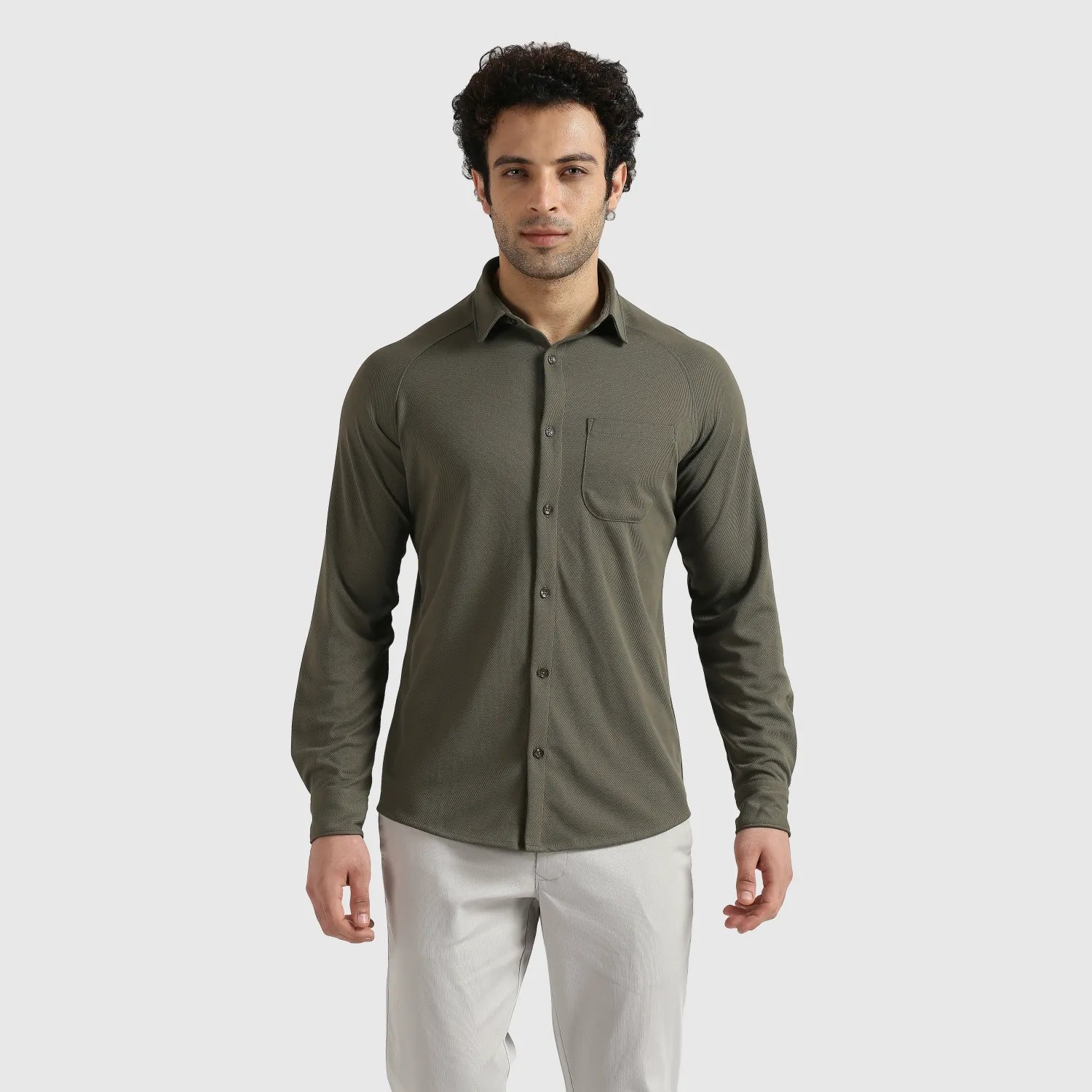 Esquire Men's Casual Shirt | Micro Polyester | Breathable Long Sleeve Shirt | Smart Shirt
