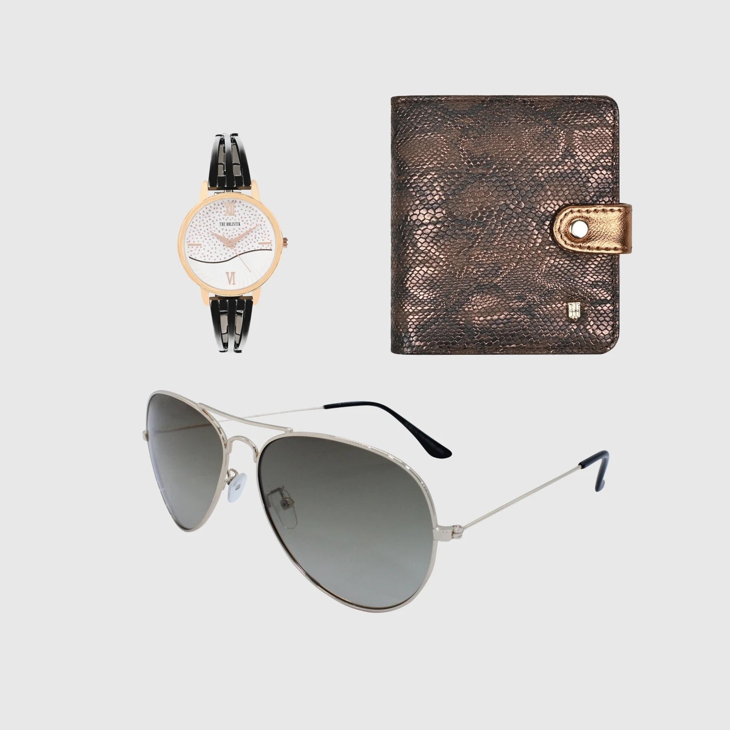 Imagination II Women’s Watch Sunglasses Wallet Combo