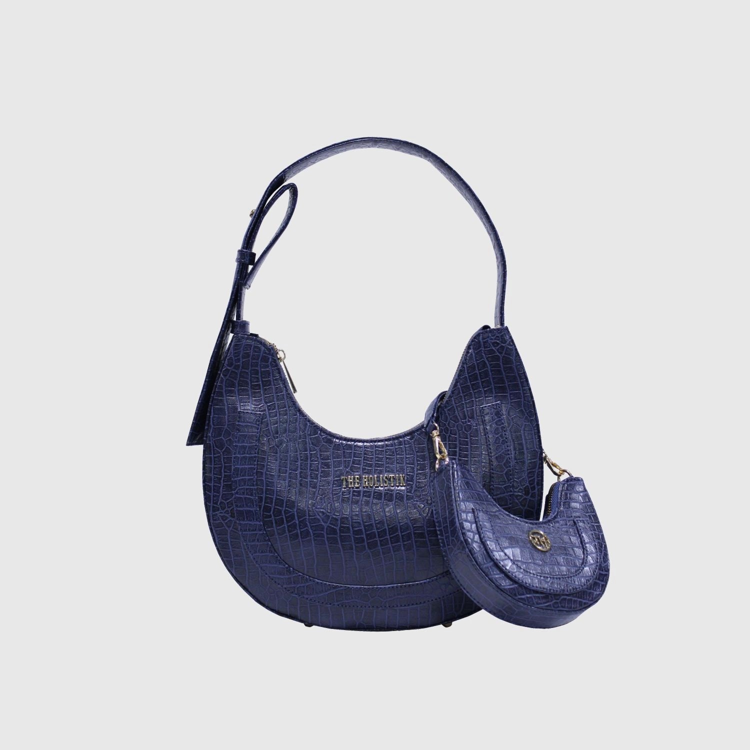 June Women's Hobo Bag | Croco Texture | Premium Vegan Leather