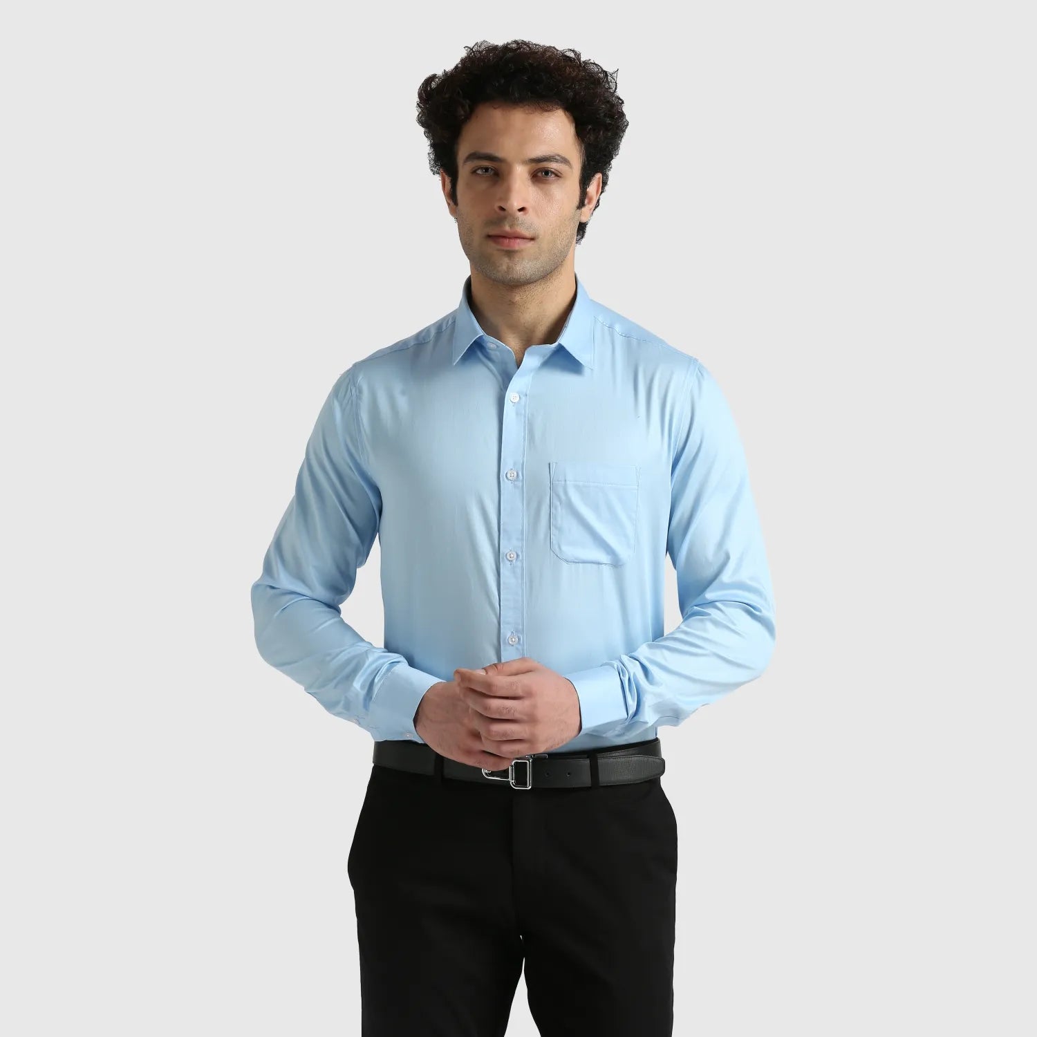 Omega Formal Shirt for Men | 100% Giza Cotton | Slim Fit Office Shirt | Full Sleeves Shirt