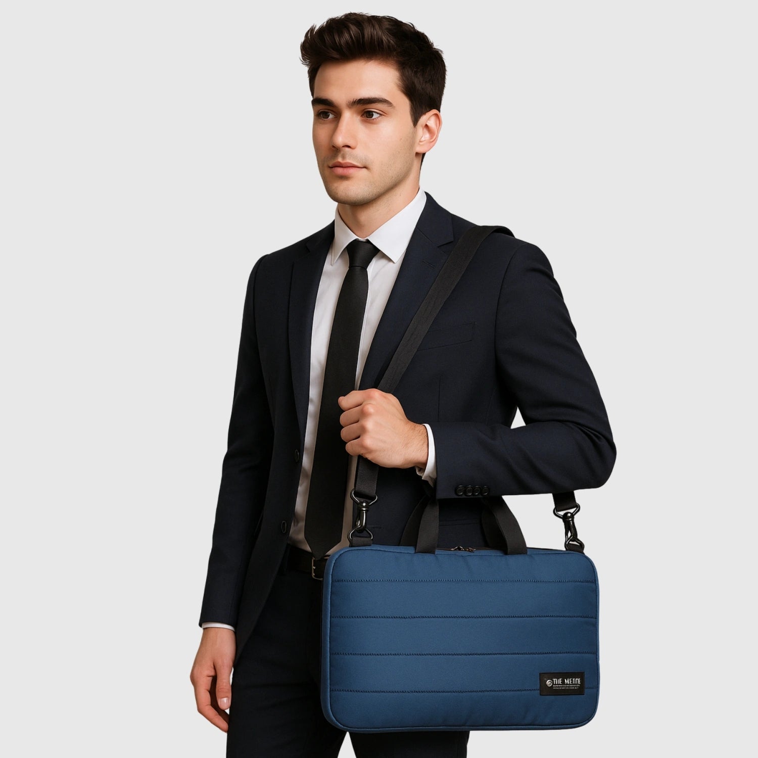 Quilt Top Slim Laptop Bag | Unisex Laptop Bag | 15” Laptop Bag