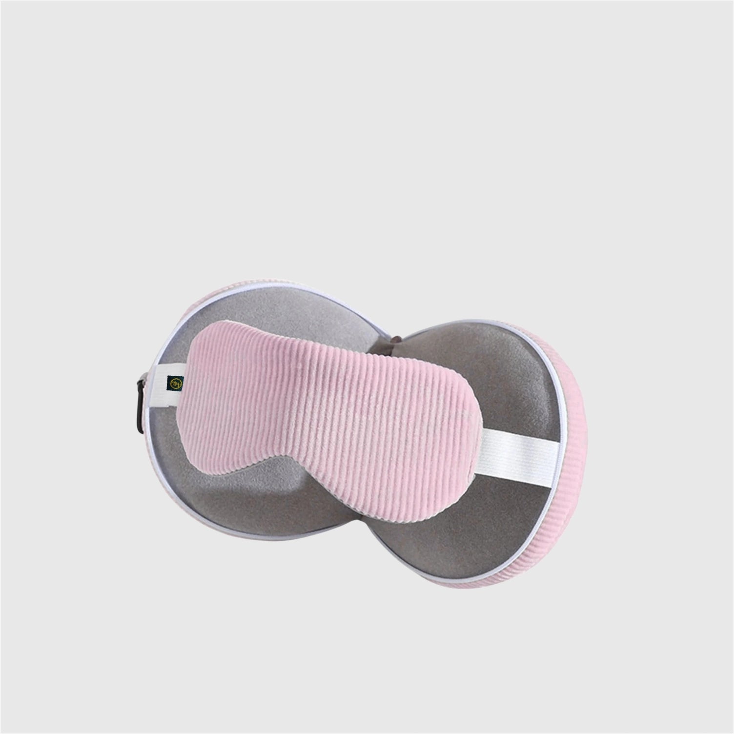 Velour Ribbed Ultra-Soft Eye Mask | Soft Cushion Support| Restful Sleep Anywhere