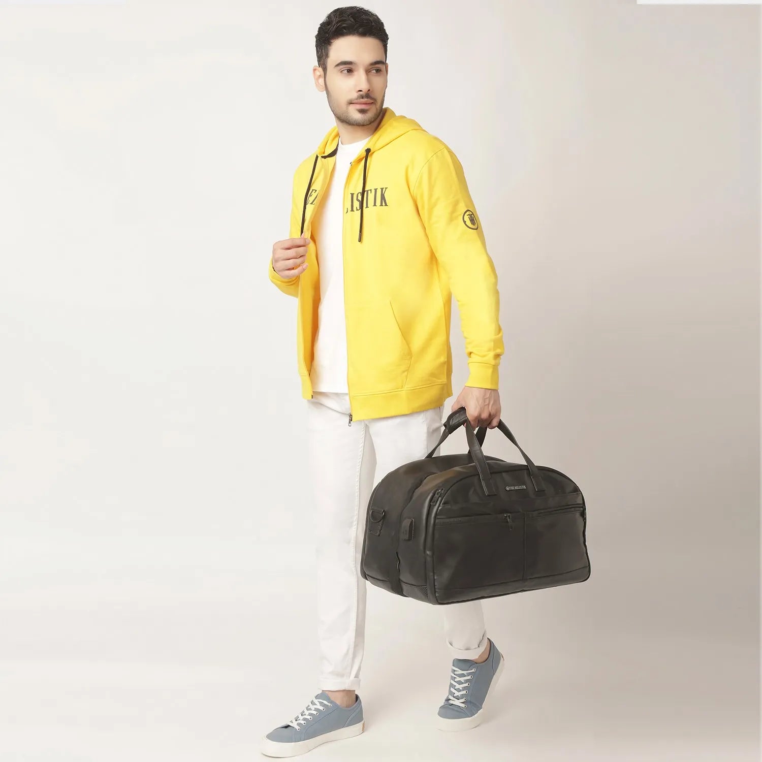 Drifter Stylish Duffel Bag Men | Travel Bag | Suitcase Duffel | TSA Lock | Black