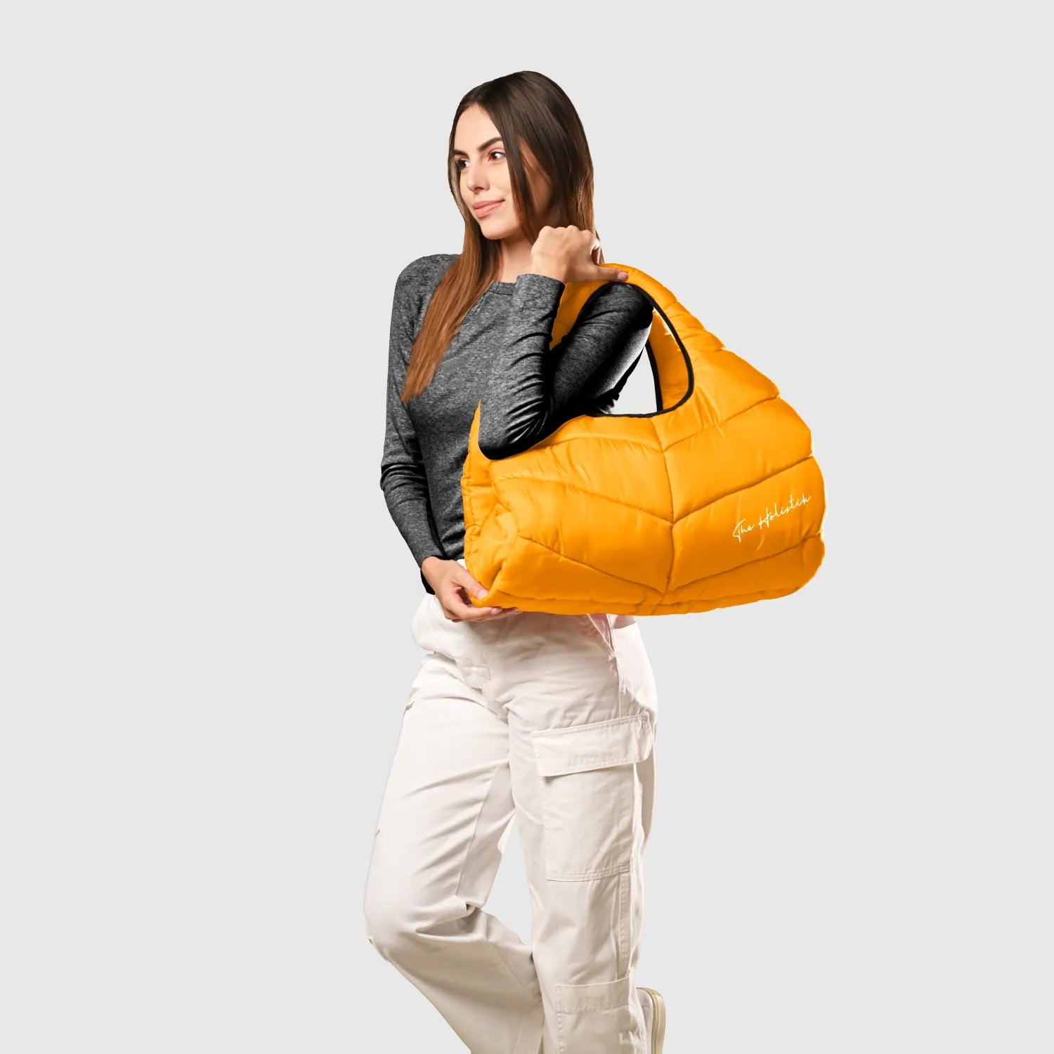 Orange puffer bag for gym
Trendy orange puffer bag
Neon orange puffer bag
Fashionable orange puffer bag
Amara puffer bag review