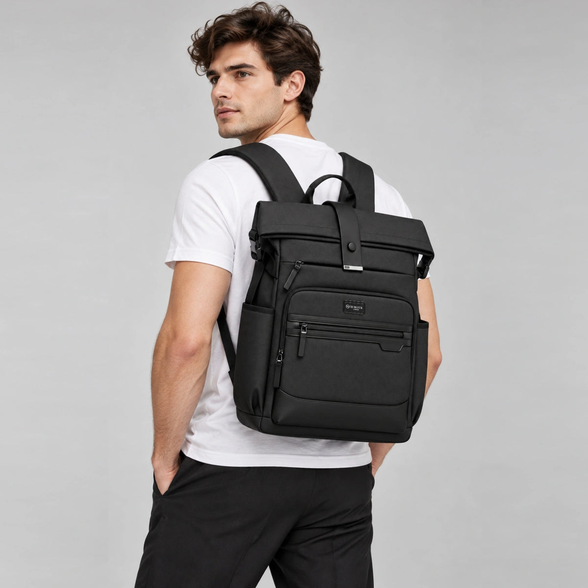 Avenue Rolltop Laptop Backpack | Expandable Travel Backpack | Unisex Design
