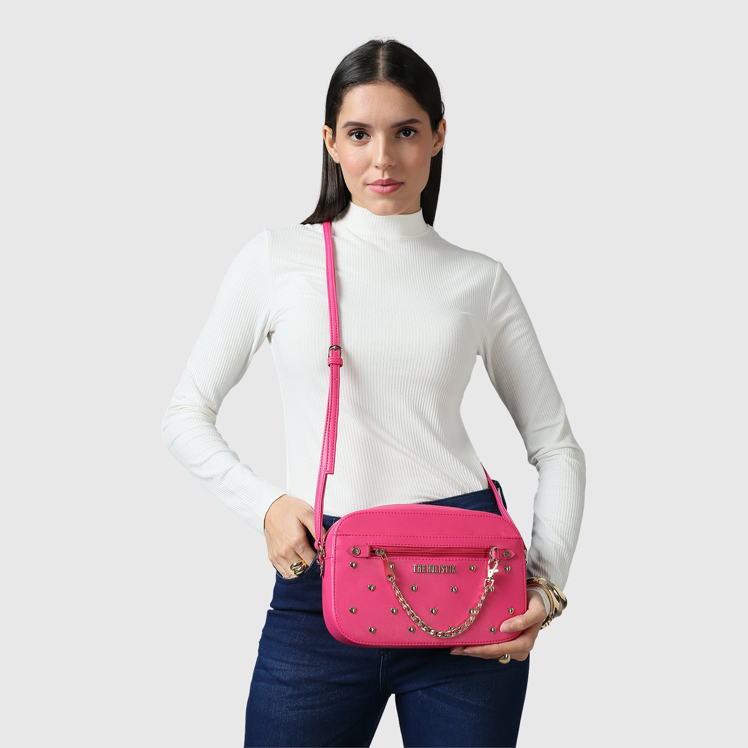 Bonita Party Sling Bag for Women Crossbody Bag Yellow Pink