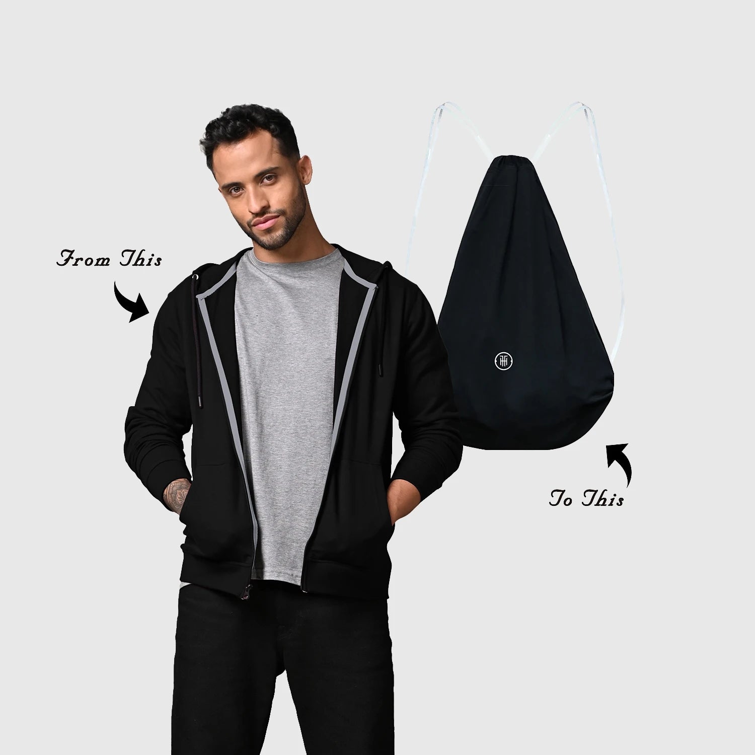 stylish convertible jacket for everyday use and travel