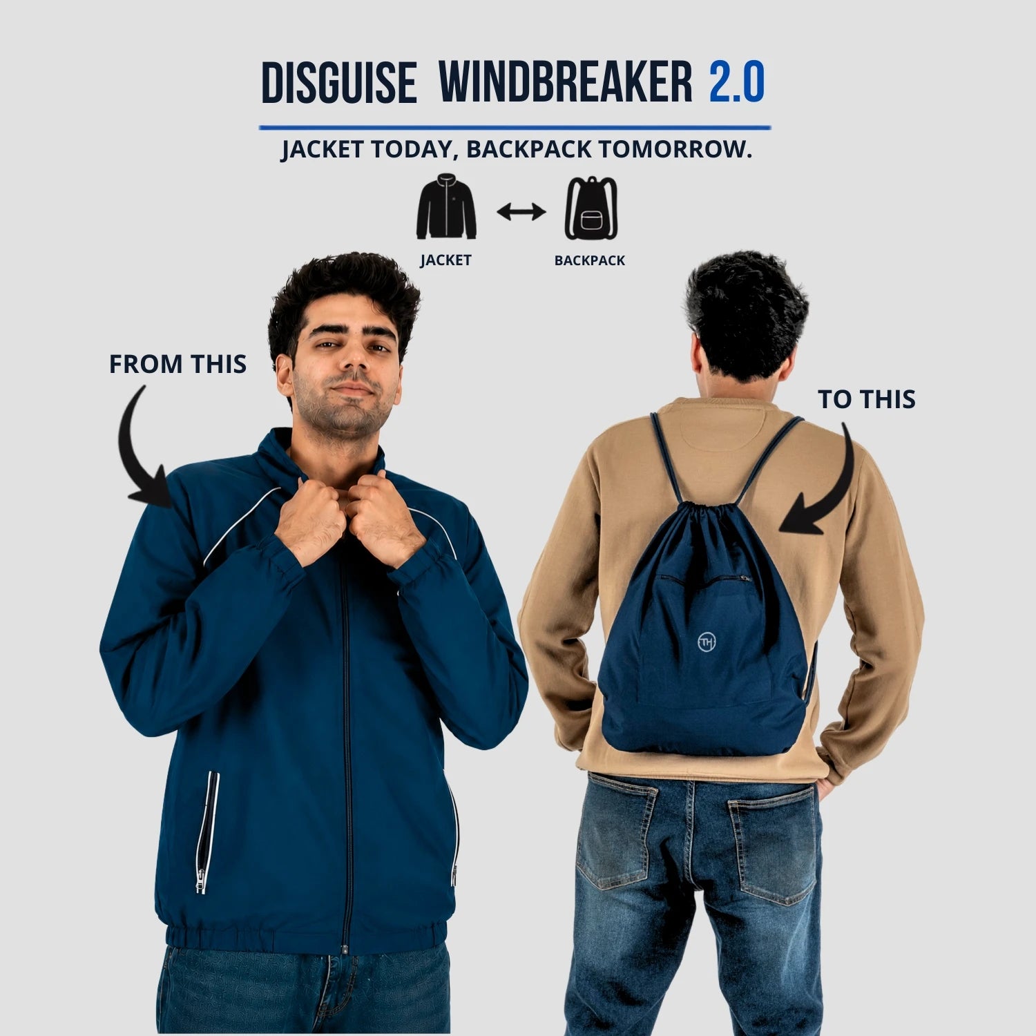 Disguise Windbreaker 2.0 Jacket backpack