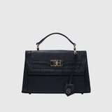 Melissa Handbag for Women | Croco Vegan Leather | Tan, Black