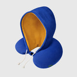 NapMate Travel Pillow with Adjustable Hood | Memory Foam Airplane Pillow for Travel & Sleeping