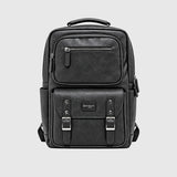 Porto Laptop Backpack for Men | Brown Faux Leather Business Backpack | The Holistik