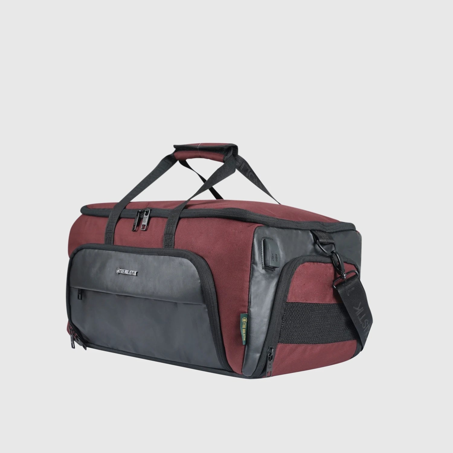 USB port travel bag with RFID protection