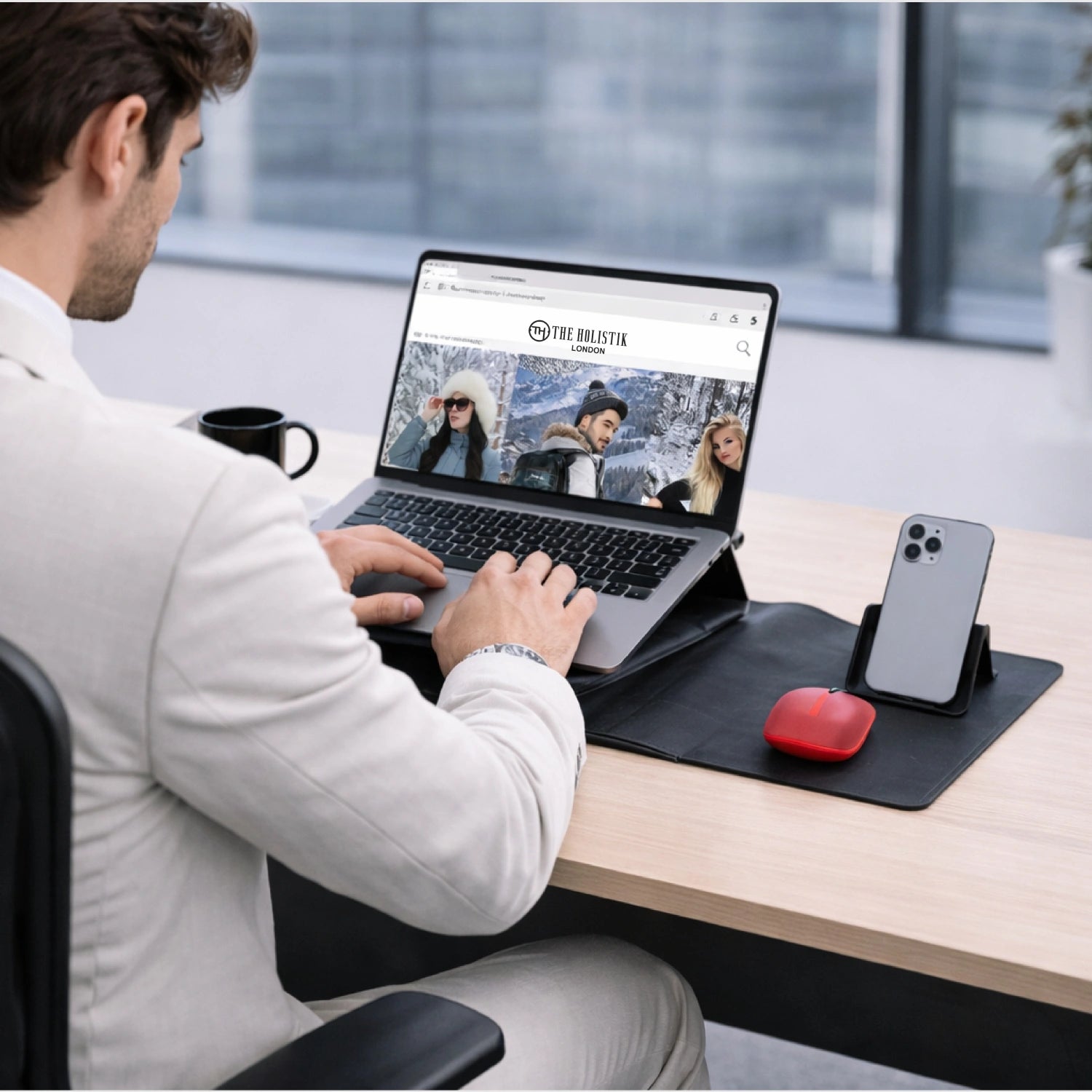 WorkMode Laptop Sleeve with Stand | Tech Organizer Pouch | For Men & Women