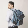 alpha 3 In 1 travel backpack with detachable slings, usb charging, blue