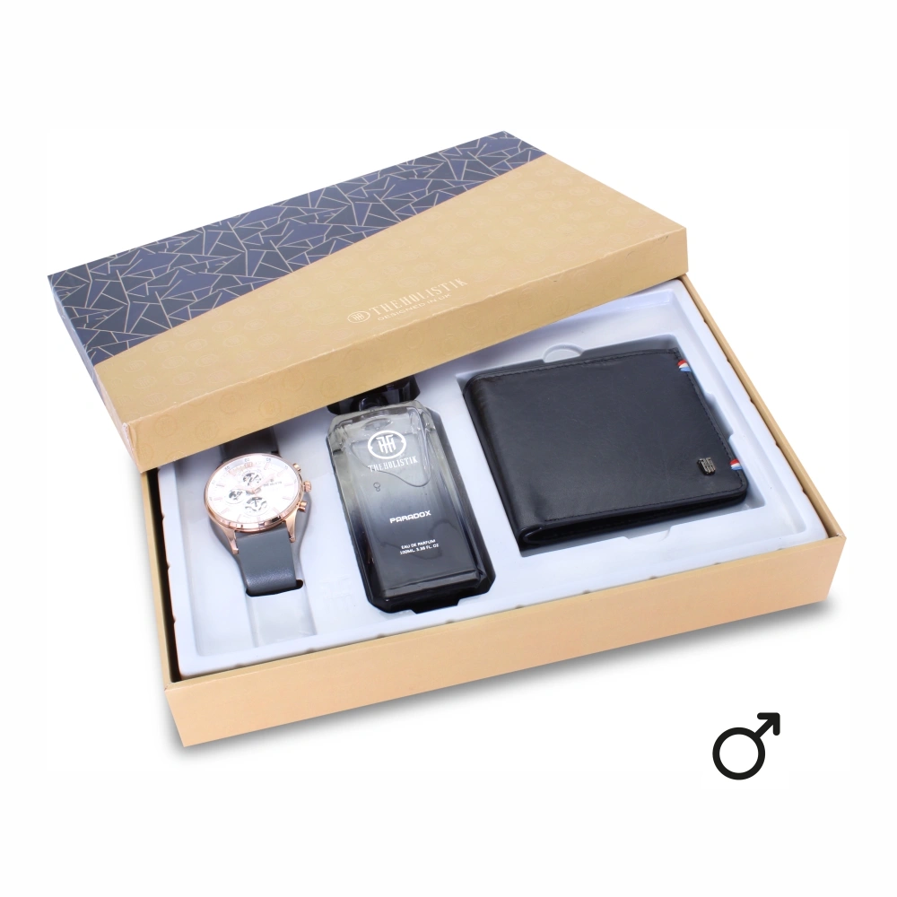 5 Pcs Men Business Watch Set Leather Quartz Watch Belt Wallet Cufflinks Tie  Gift Kit | Gift box for men, Mens gift watch, Mens gifts