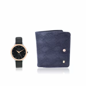 women's combo, women's watch, black women's wallet, designer wallet, black women's watch