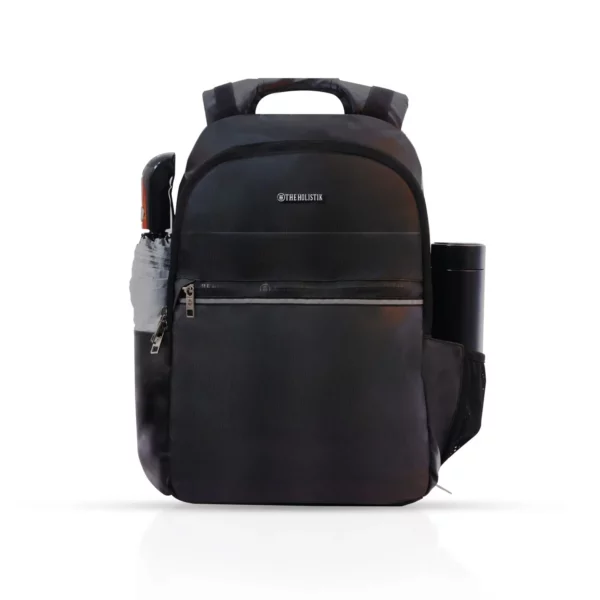 reversible backpack formal/casual look, turquoise/black