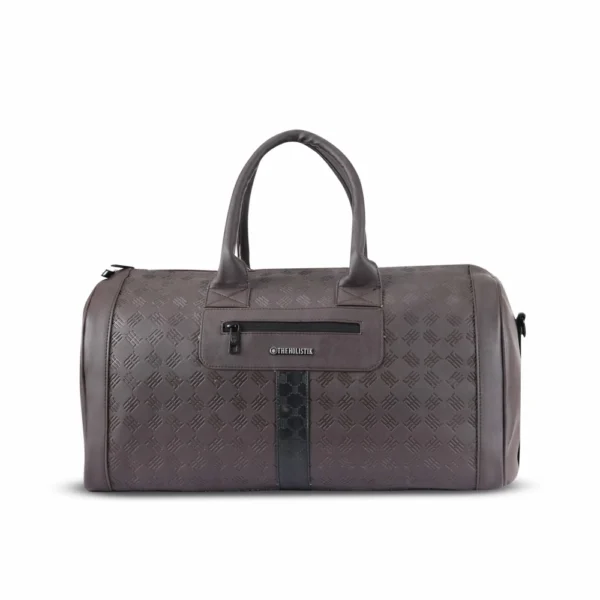 travelator handcrafted stylish duffel bag, brown