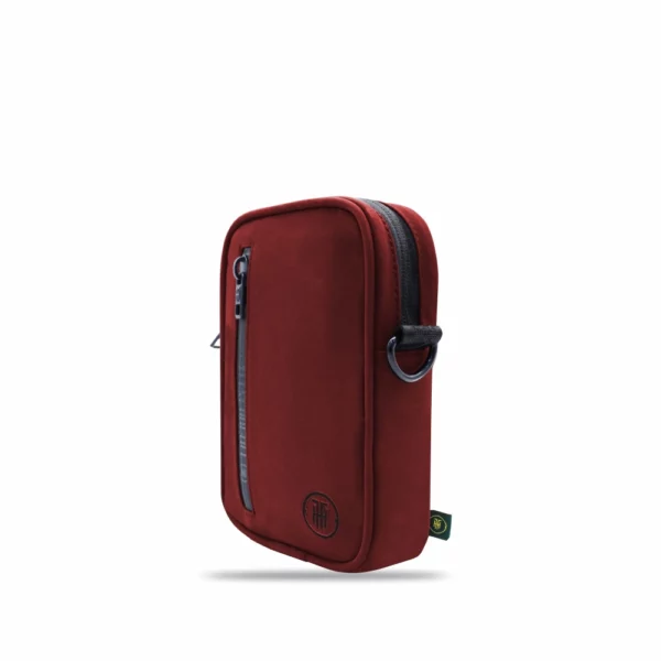 jumper travel sling bag water resistance(WR)/water proof (WP) zipper, maroon