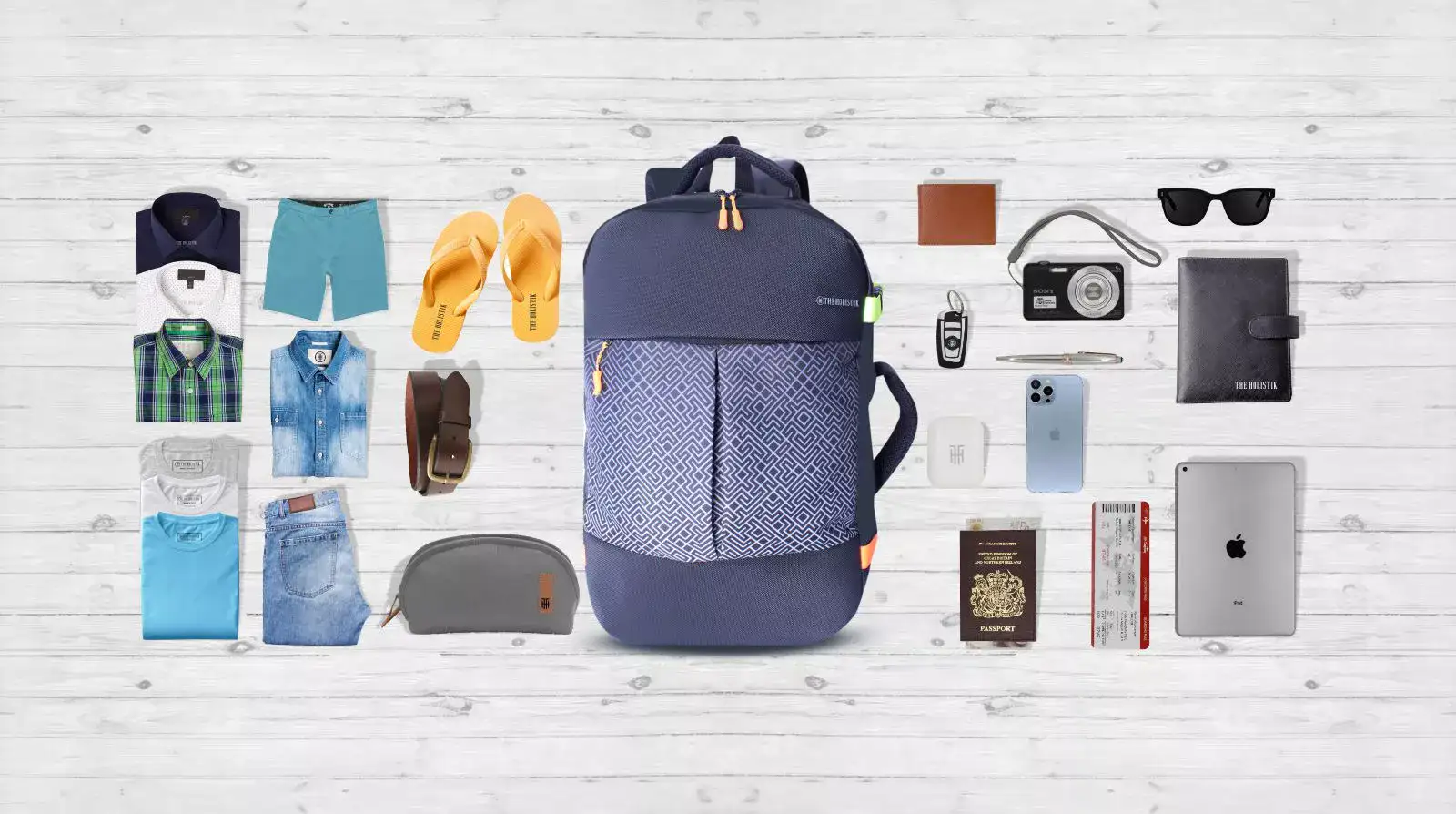 traverse stylish travel backpack with apparel organizer, black