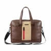clever elegant laptop bag, brown/beige, laptop up to 15" inch